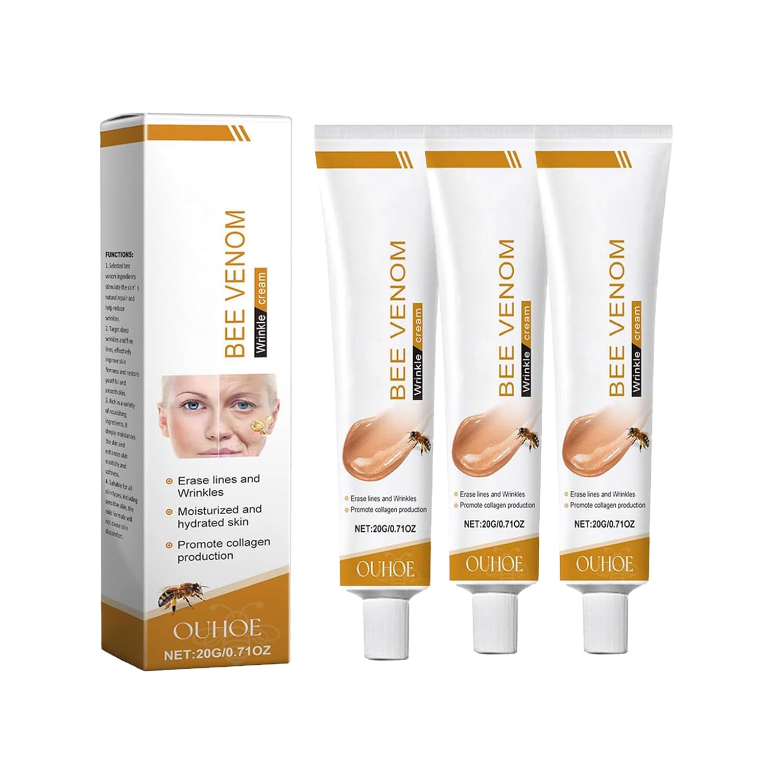 Deuiosna front packaging showing 3PCS set and anti-aging benefit