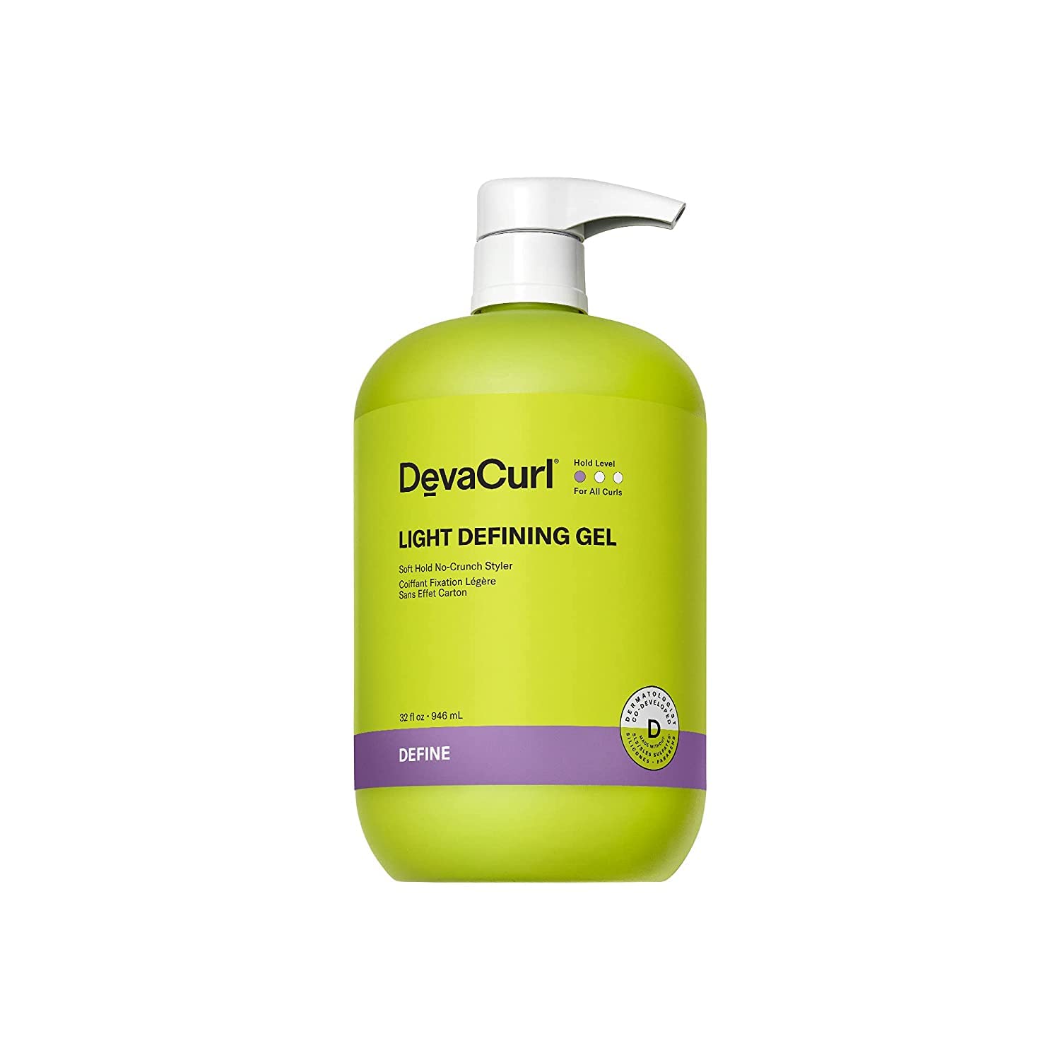 DevaCurl front packaging showing Bright Breeze and soft-hold benefit