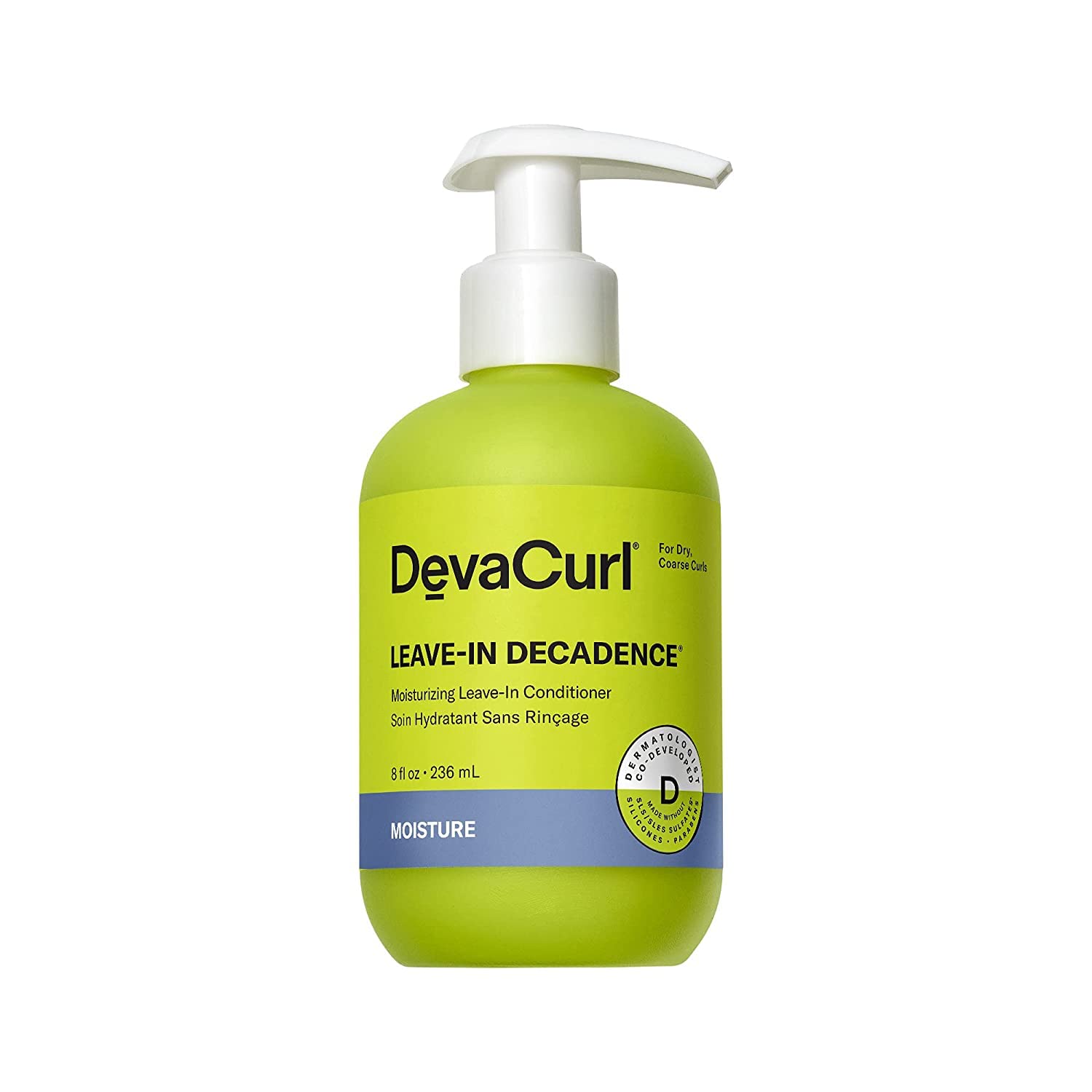 DevaCurl front packaging showing bottle and label for quick identification and benefit