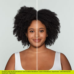 DevaCurl 32 oz bottle in hand to show scale and value for regular use