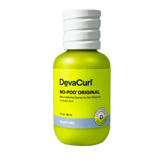 DevaCurl No-Poo Original front bottle showing label and hydrating benefits
