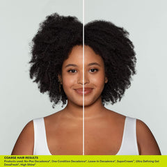 DevaCurl being smoothed into wet hair to show frizz control and clumping benefit