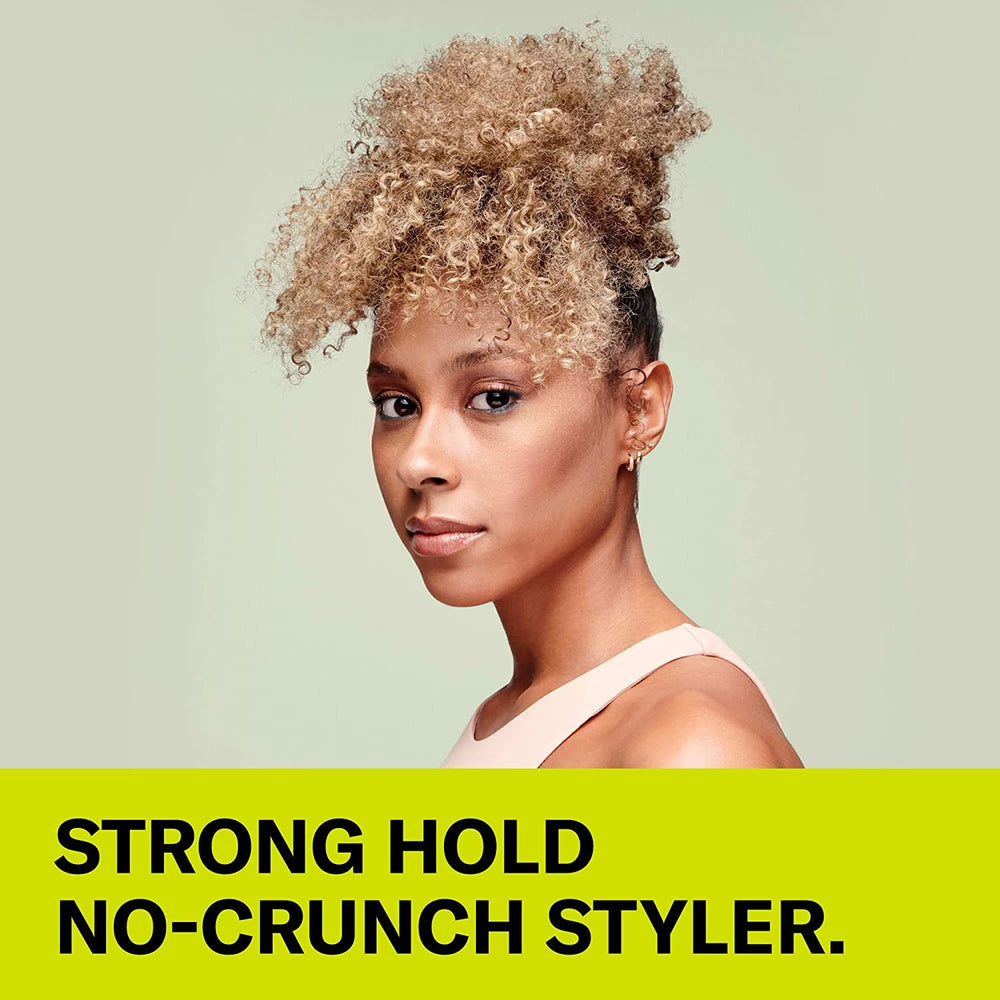 DevaCurl gel on hand ready to apply, demonstrating easy distribution benefit