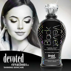 Devoted Creations application on arm demonstrating instant bronzer effect