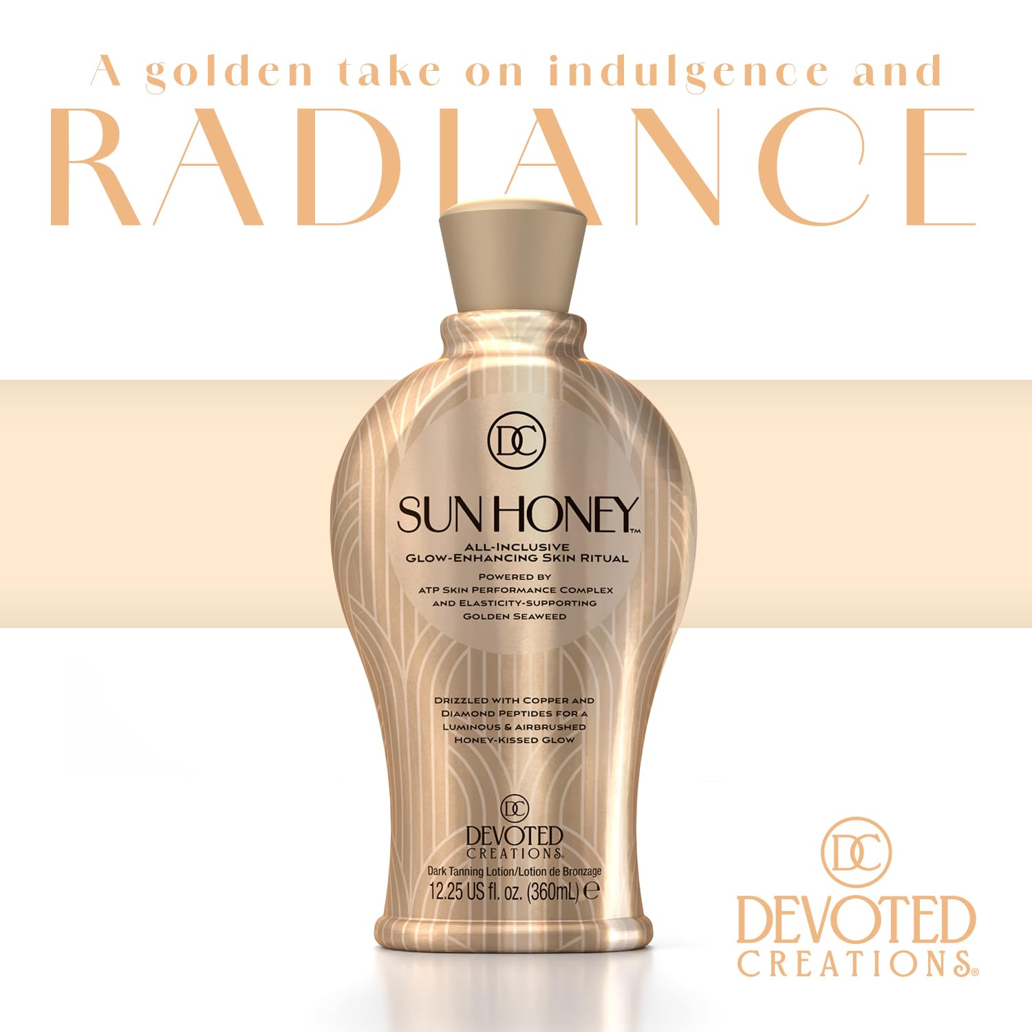 Devoted Creations close-up of active ingredients jar highlighting peptide complex benefits