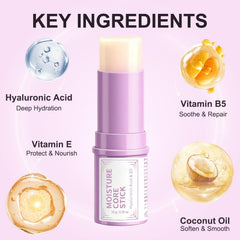 Devyonder balm stick close-up texture revealing smooth, hydrating formulation benefit