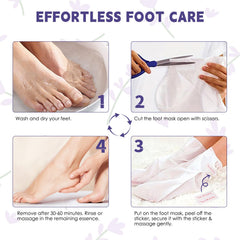 Devyonder before and after feet comparison showing smoother heels advantage
