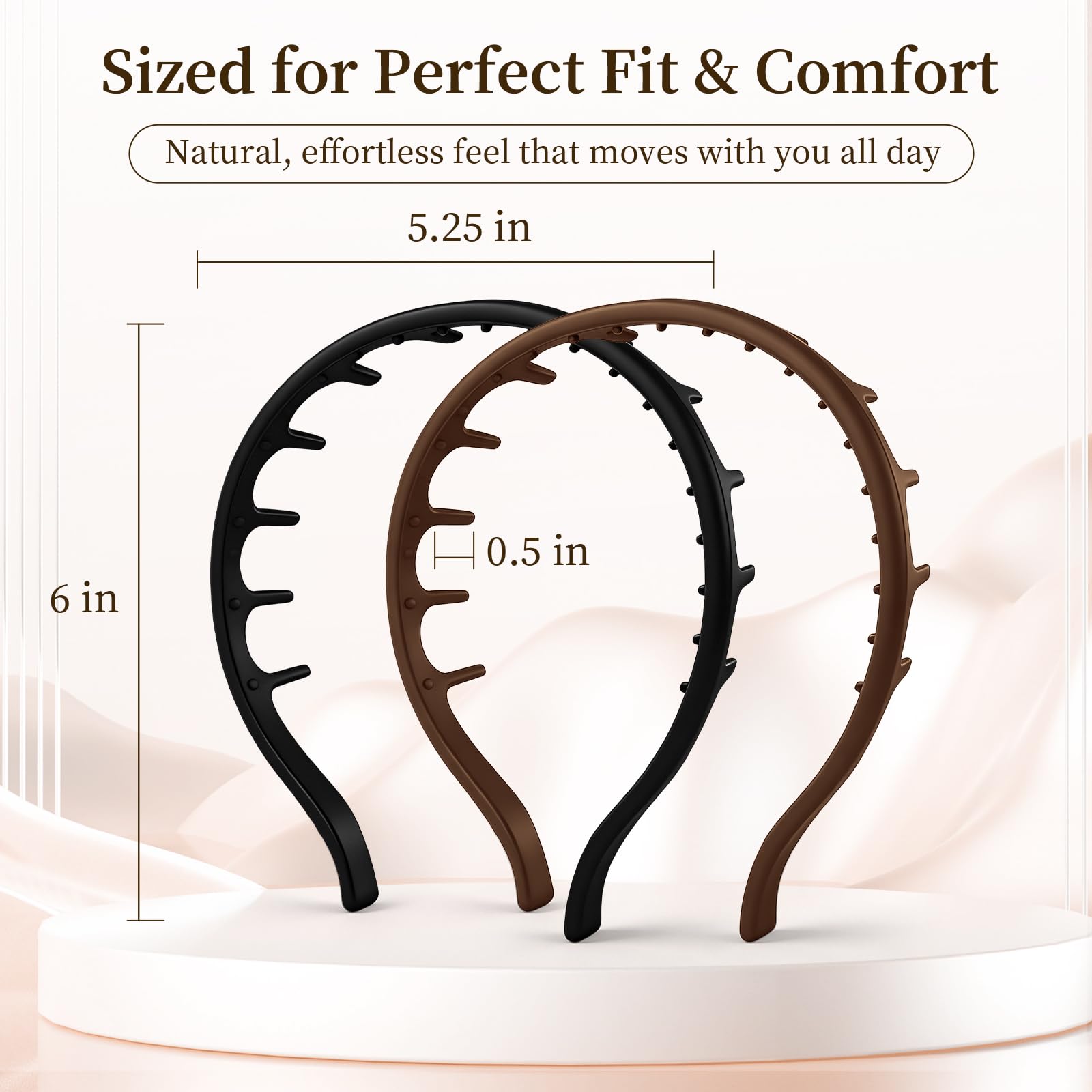 DEWJDFSC headband in use during run demonstrating secure non-slip hold for active wear