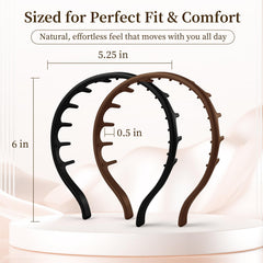 DEWJDFSC headband in use during run demonstrating secure non-slip hold for active wear