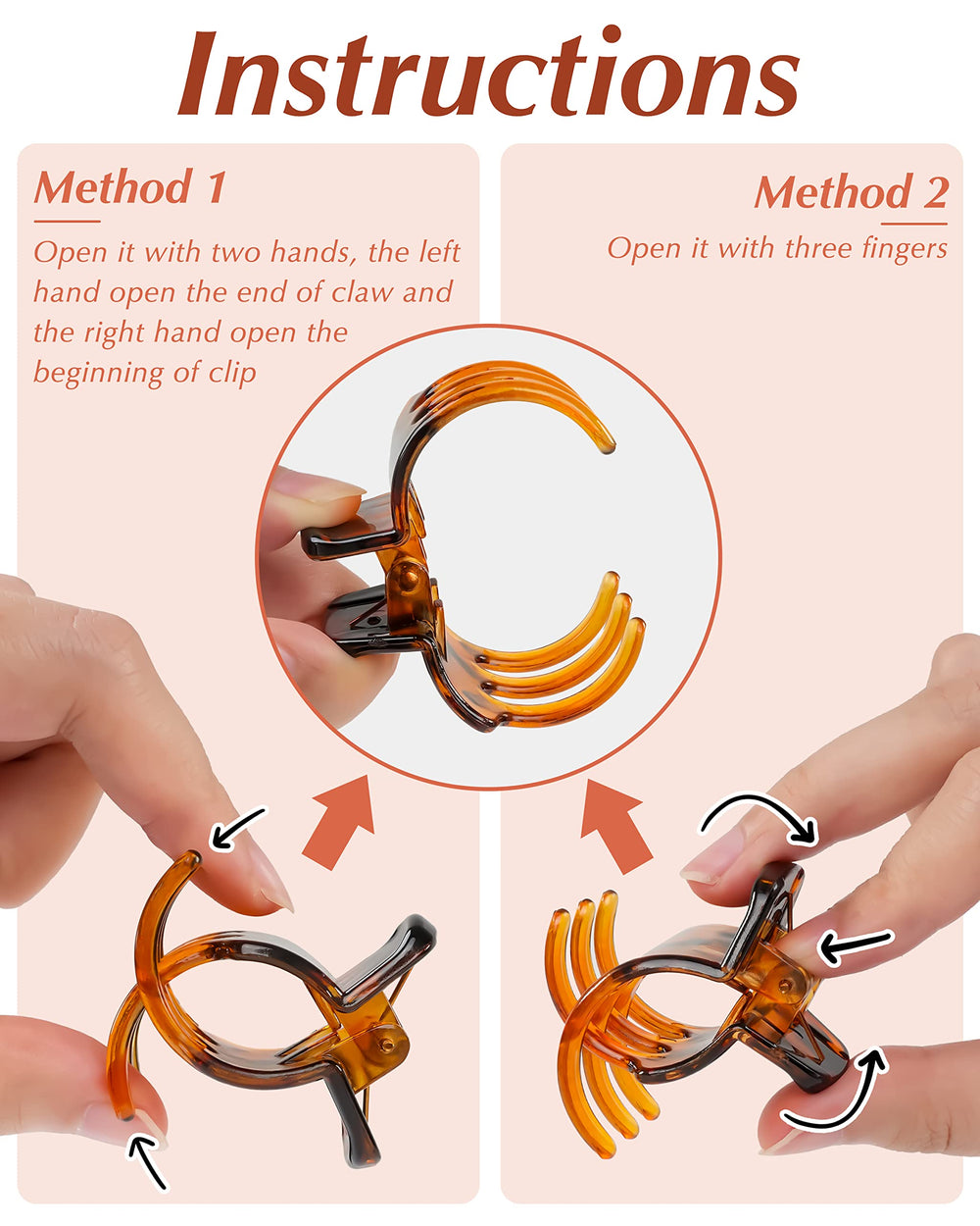 DF DUALFERV clip holding half-up style demonstrating reliable hold