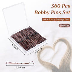 DF DUALFERV close-up of wavy bobby pin edge providing extra grip for secure styles