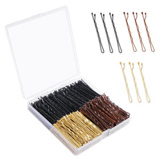 DF DUALFERV front packaging showing 360 bobby pins and storage box, convenient bulk supply