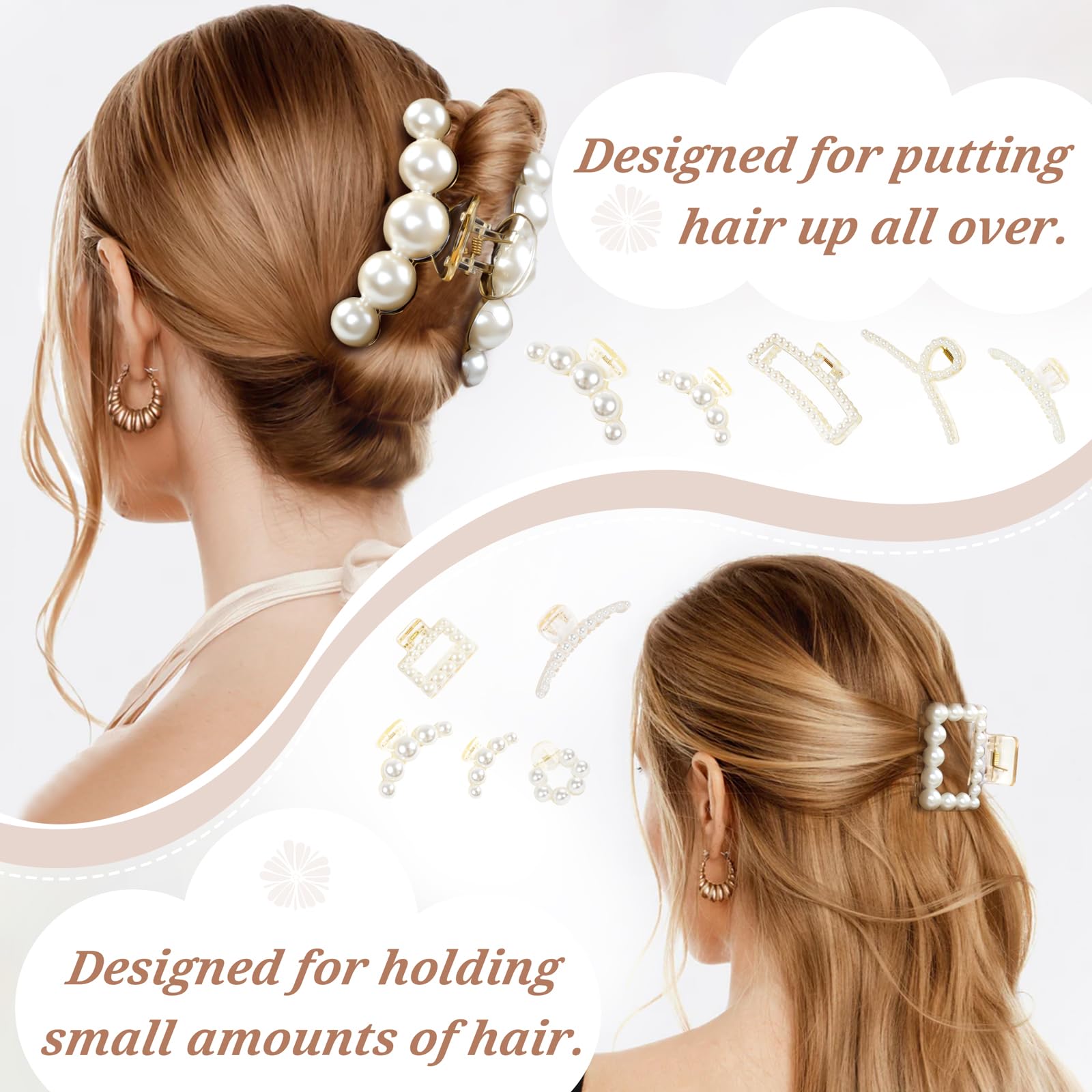DF DUALFERV large clip close-up revealing pearl detail and sturdy spring