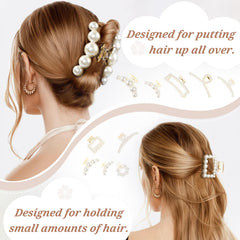 DF DUALFERV large clip close-up revealing pearl detail and sturdy spring