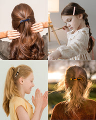 DF DUALFERV side profile clip on fine hair demonstrating secure gentle grip
