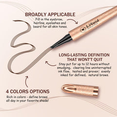 dfjdskl texture strokes demonstrating natural-looking brow lines