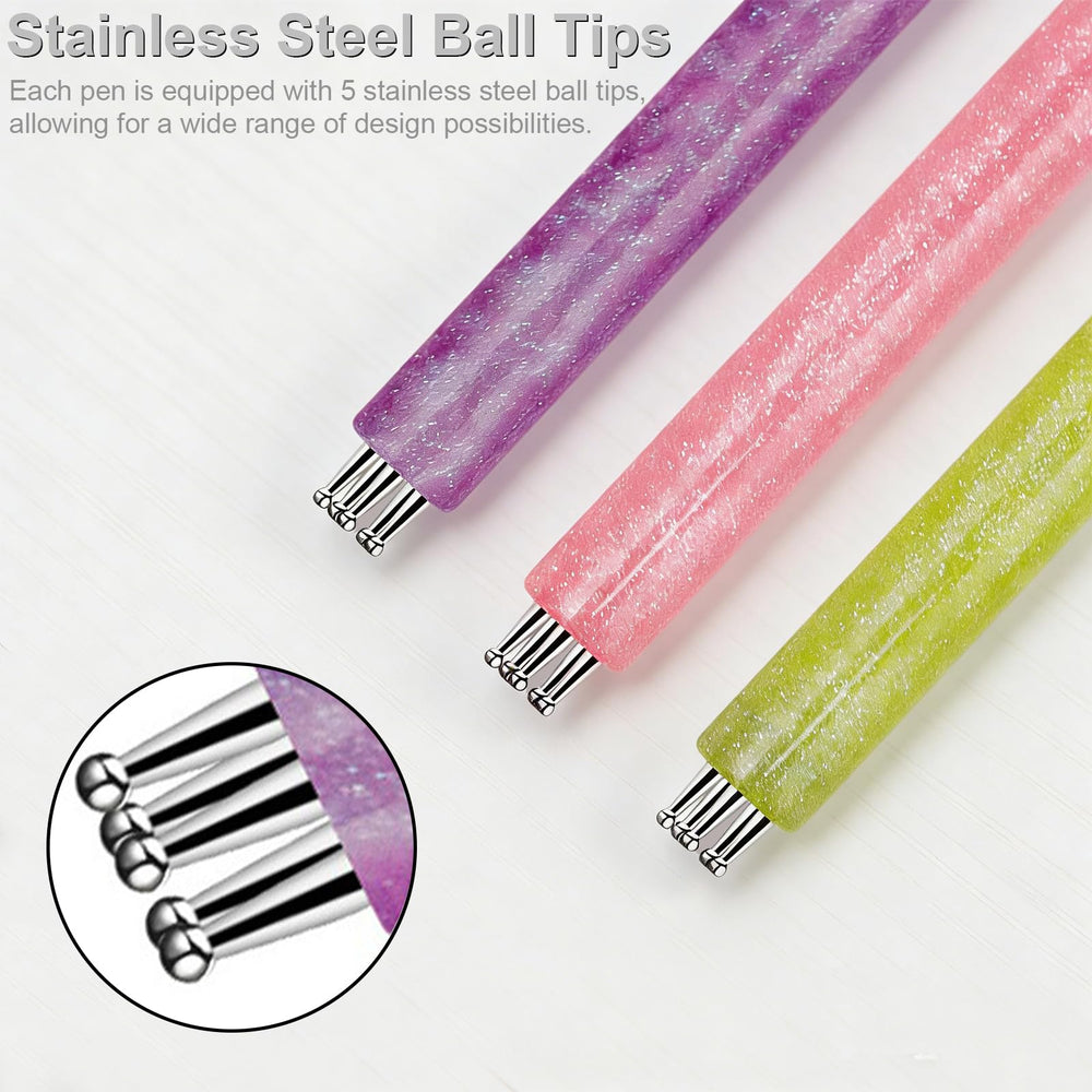 DFOBUNDO colorful pen trio laid out for easy selection and organization