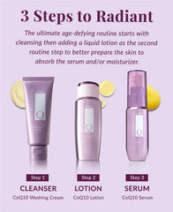 DHC CoQ10 lotion with CoQ10 ingredient close-up emphasizing antioxidant benefit