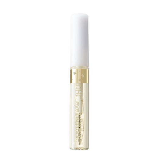 DHC Eyelash Tonic front bottle showing clear serum and label, supports stronger lashes