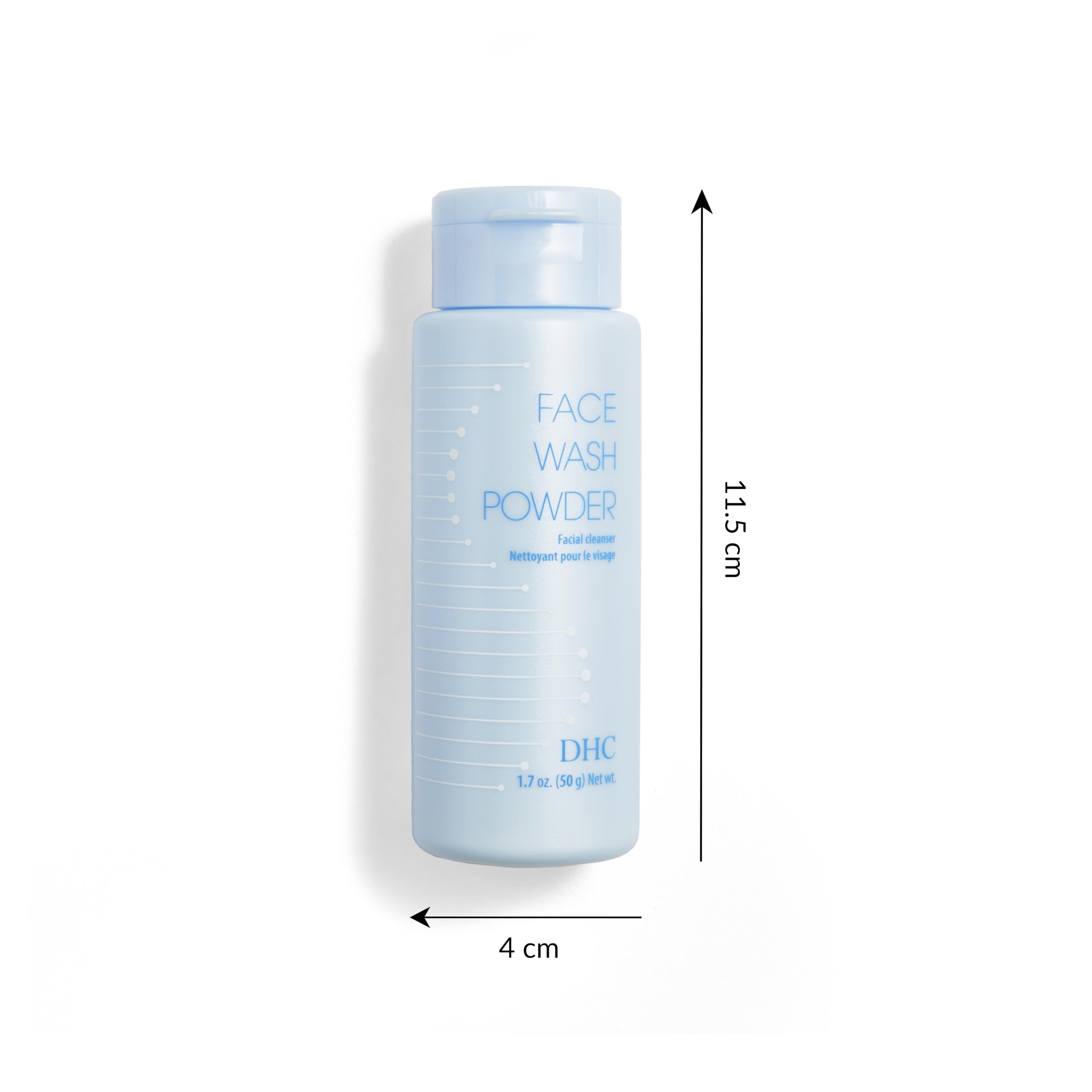 DHC jar held in hand for scale demonstrating compact 1.7 oz portability benefit