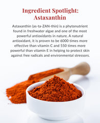 DHC astaxanthin collagen gel jar label detail highlighting clean formula benefit
