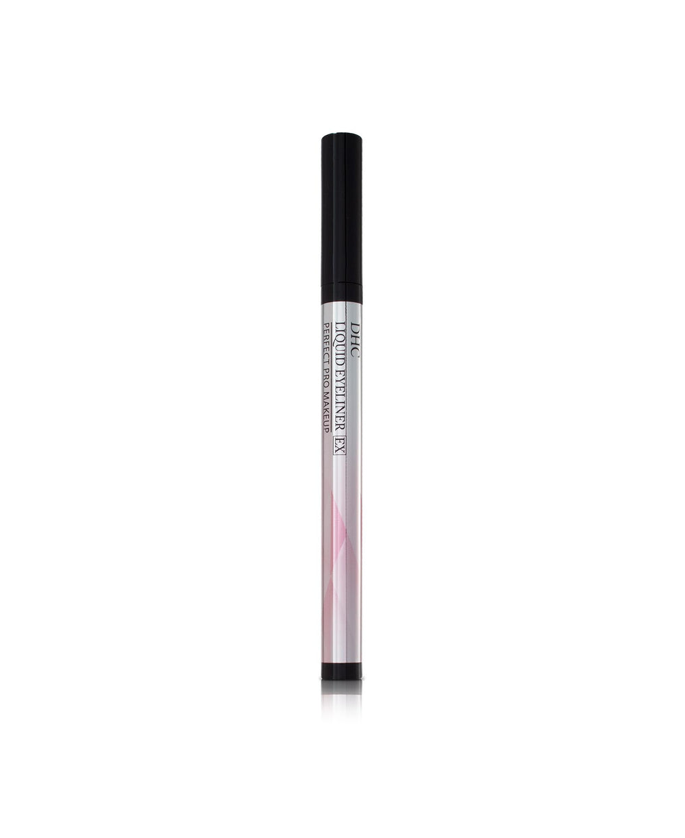 DHC liquid eyeliner EX front view showing sleek pen and bold black finish