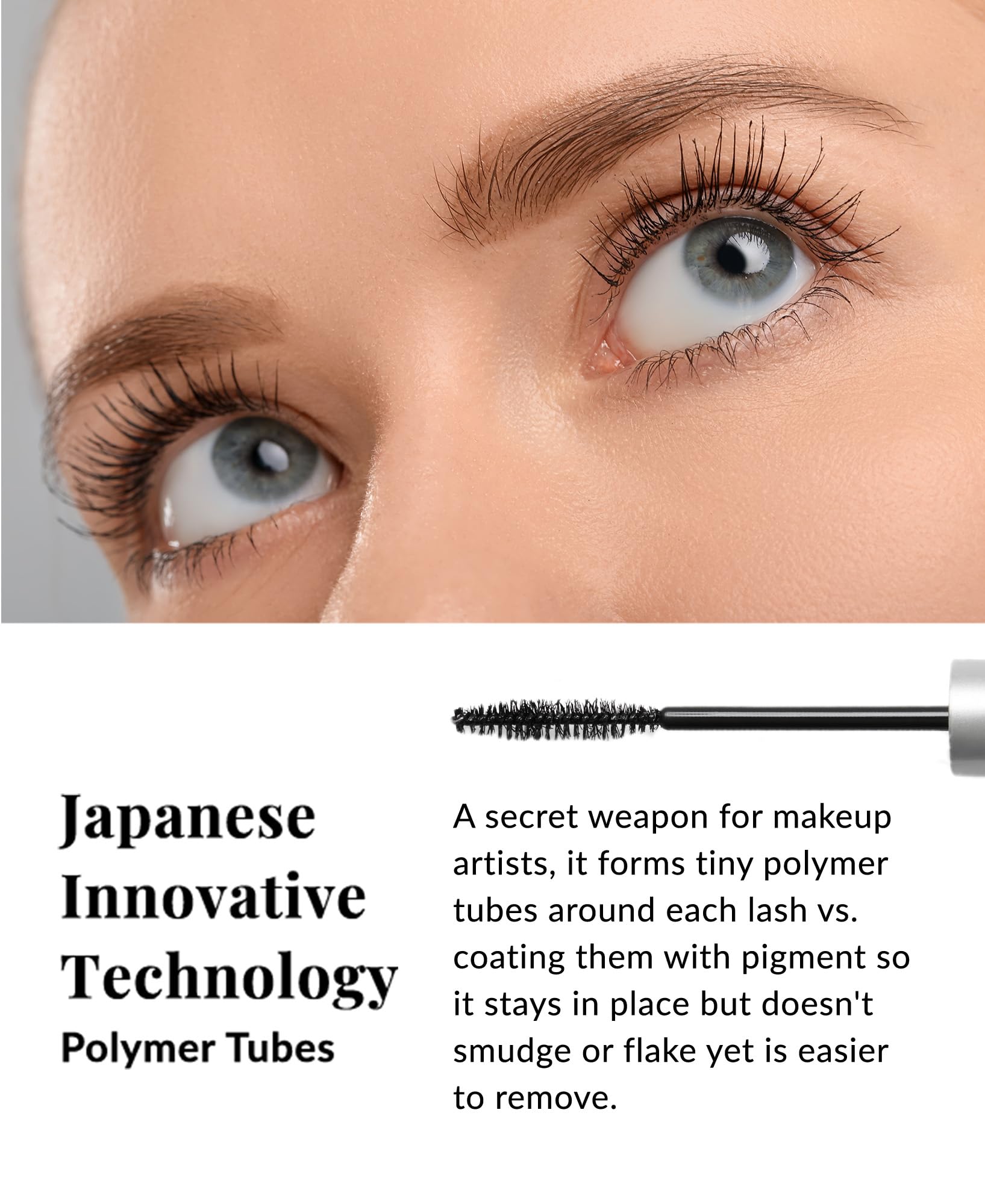 DHC mascara applied to inner corner lashes for precise definition