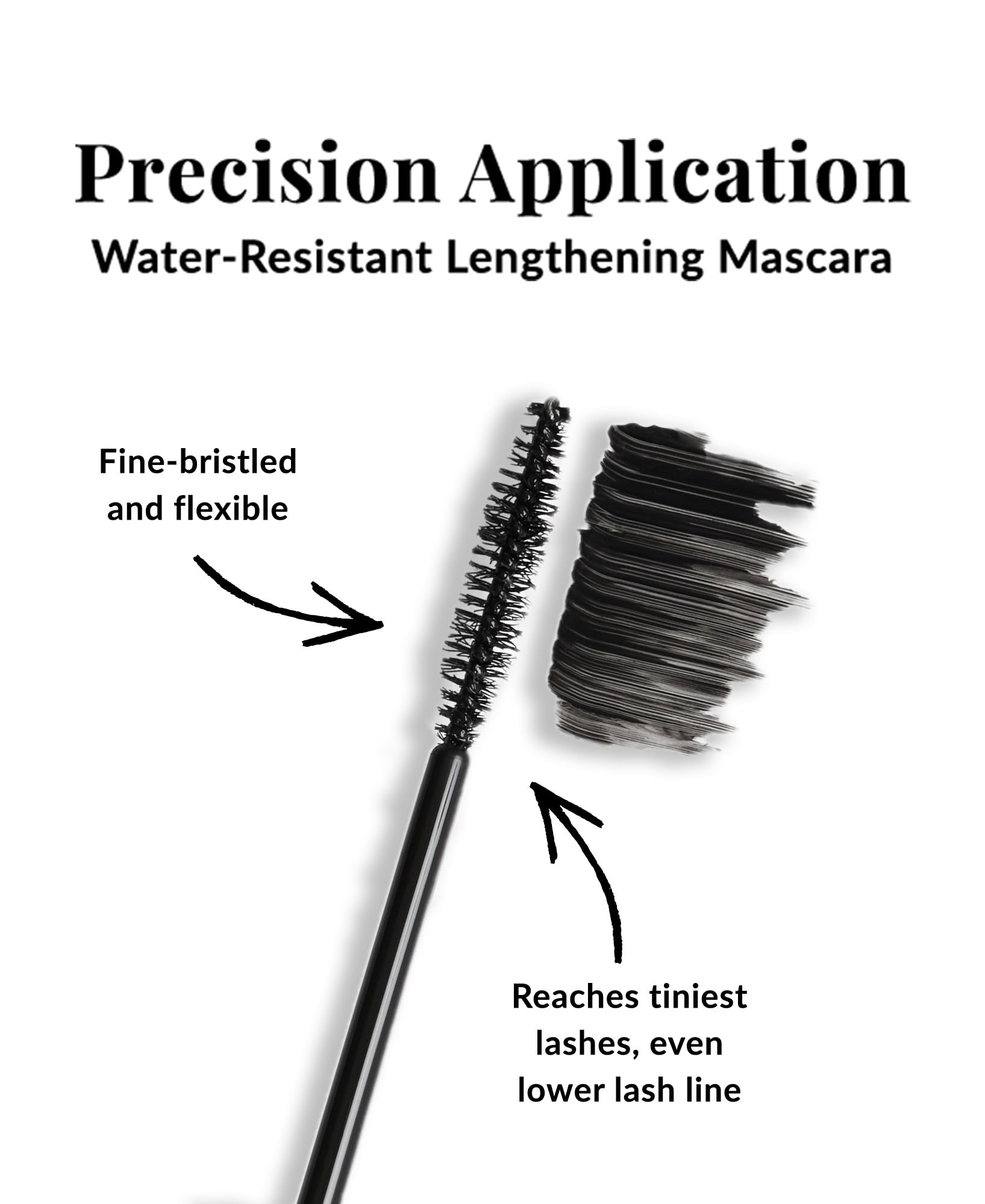 DHC mascara wand bending to show flexible wand benefit