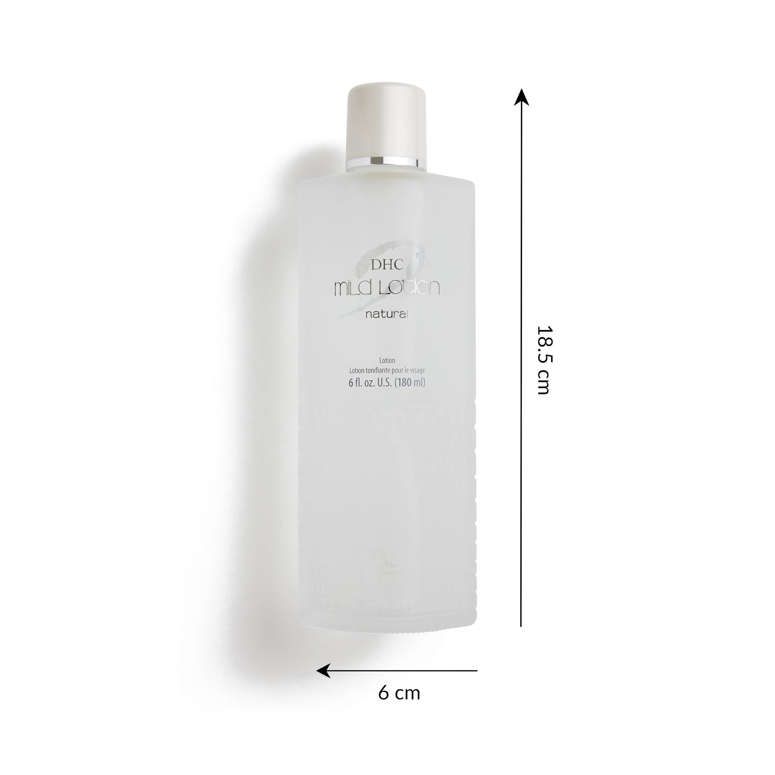 DHC mild lotion texture closeup watery liquid demonstrating lightweight absorption