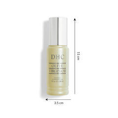 DHC oil texture in palm swatch showing fast absorption and non-greasy feel