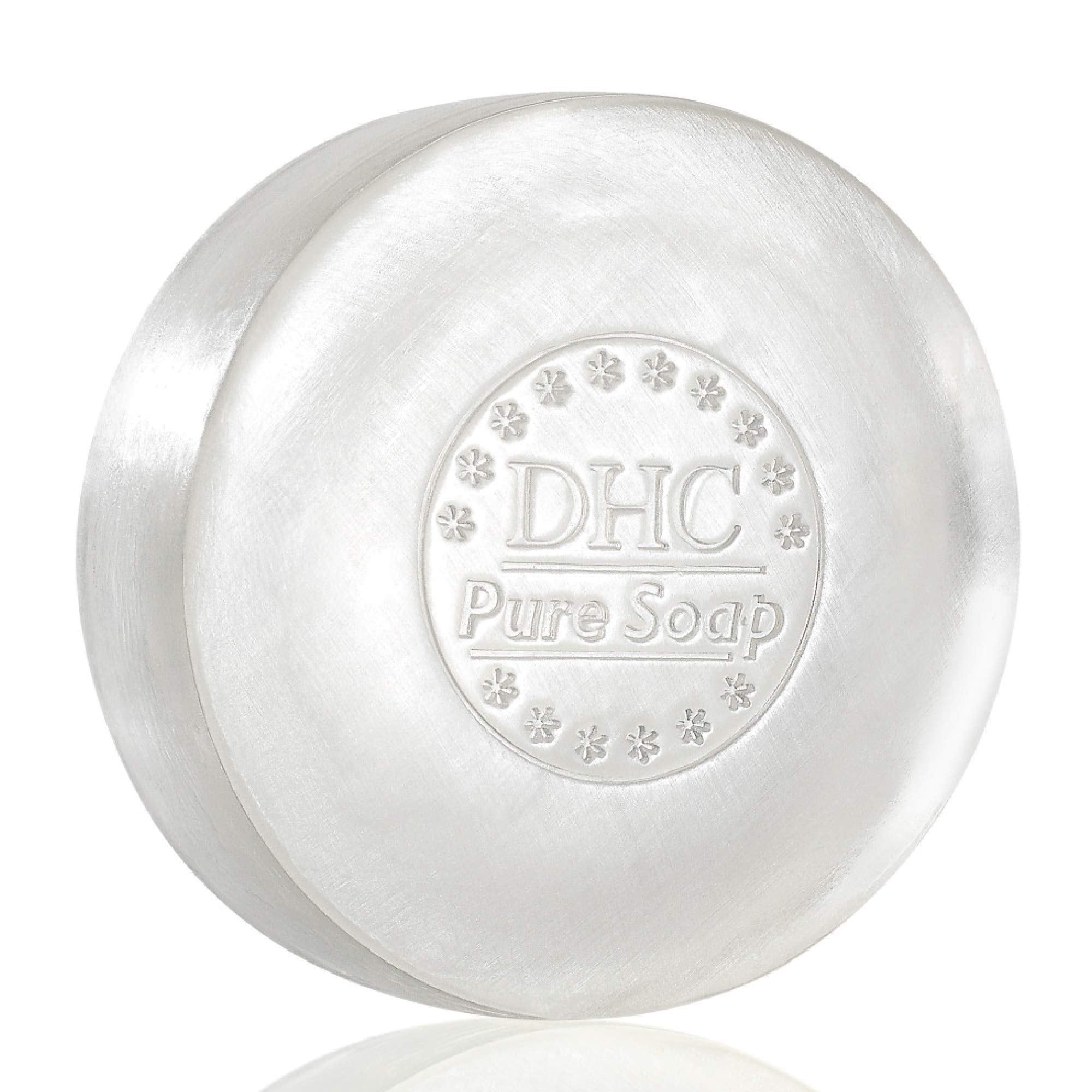 DHC Pure Soap front packaging showing product and clean design benefiting clear skin