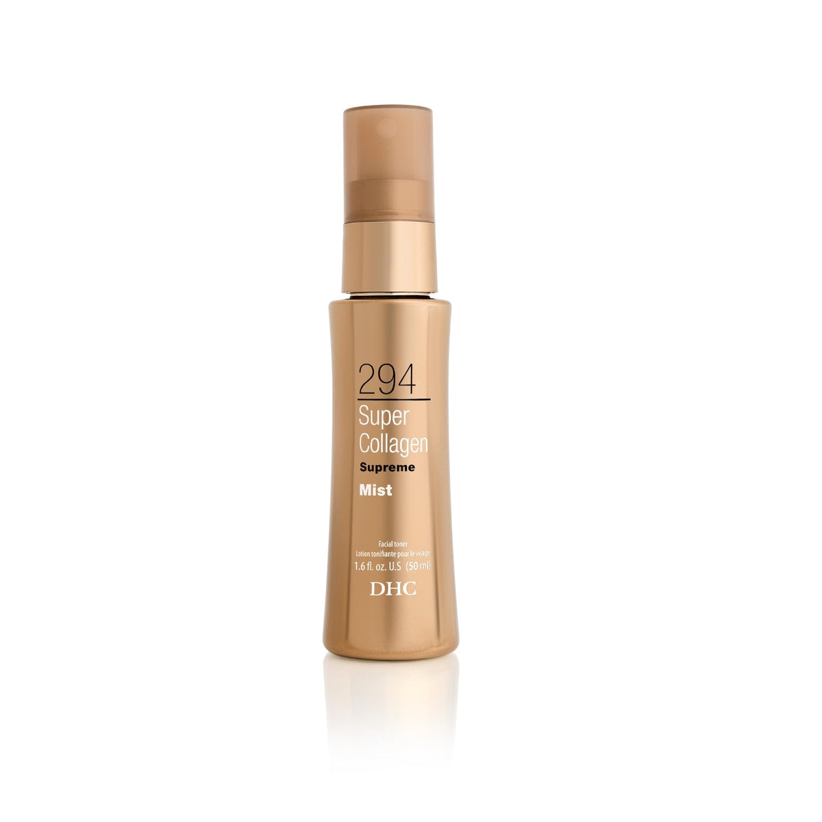 DHC mist front bottle showing compact travel size and instant hydration benefit
