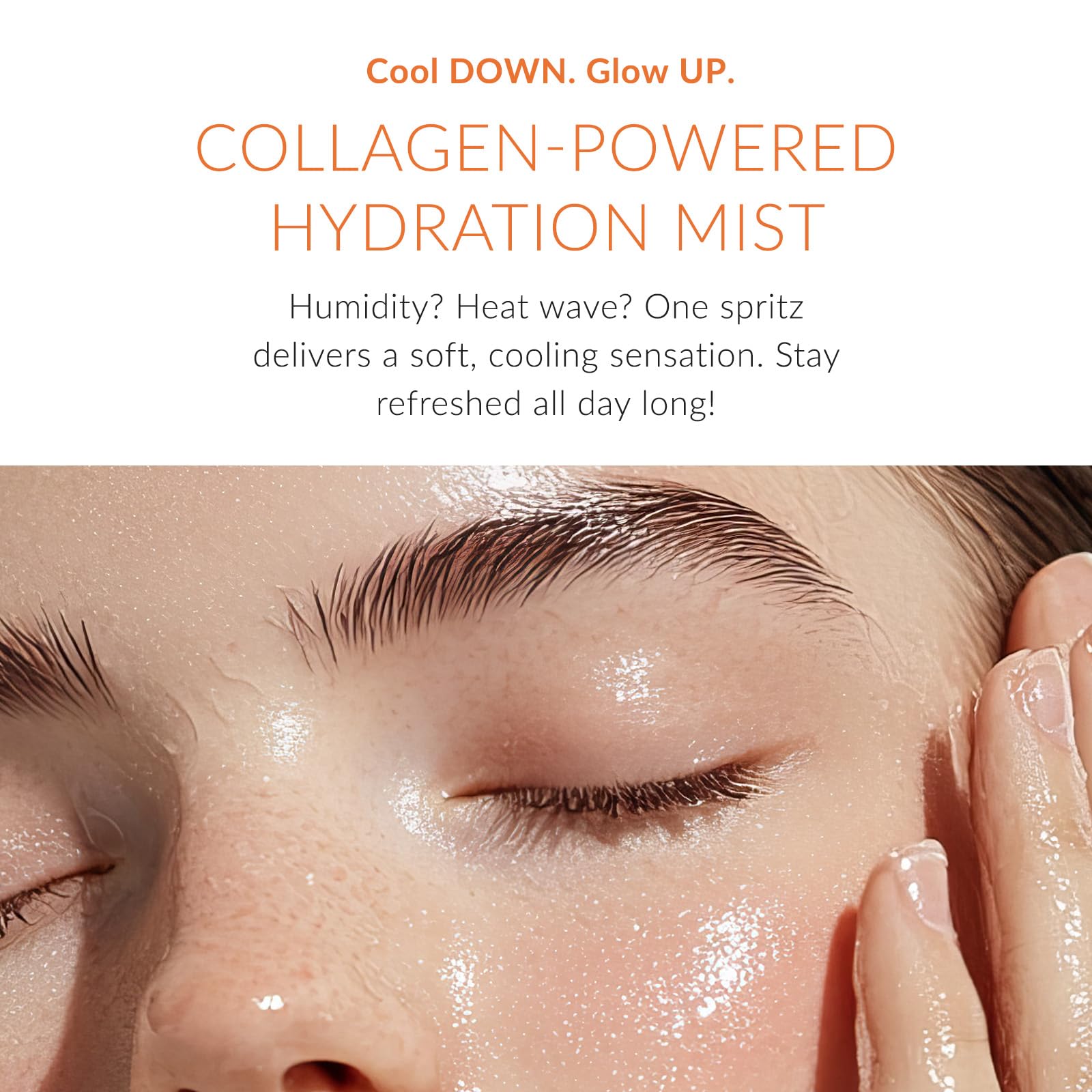 DHC mist in a handbag lifestyle shot showing convenience for daily touchups