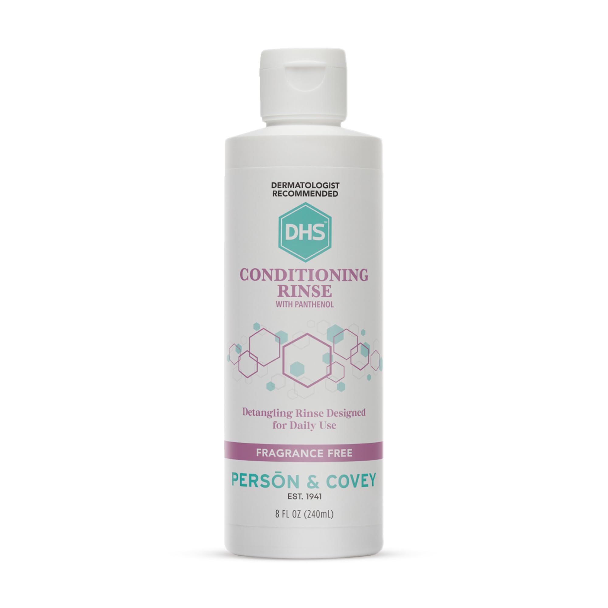DHS conditioning rinse front bottle showing clean packaging and size benefit