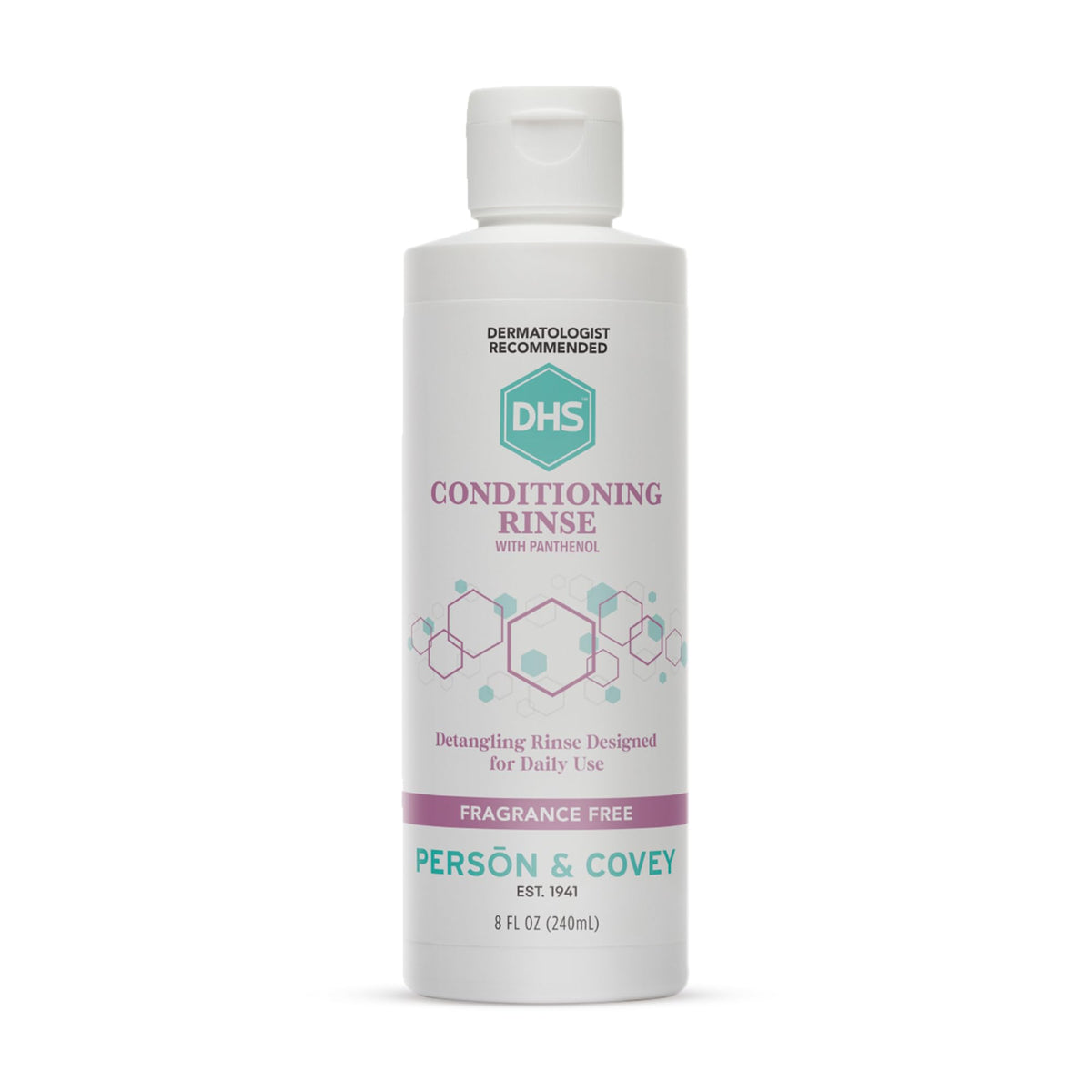 DHS conditioning rinse front bottle showing clean packaging and size benefit