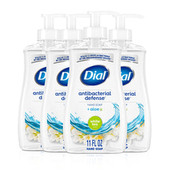 Dial front packaging showing product and scent, clear benefit of recognizable brand protection