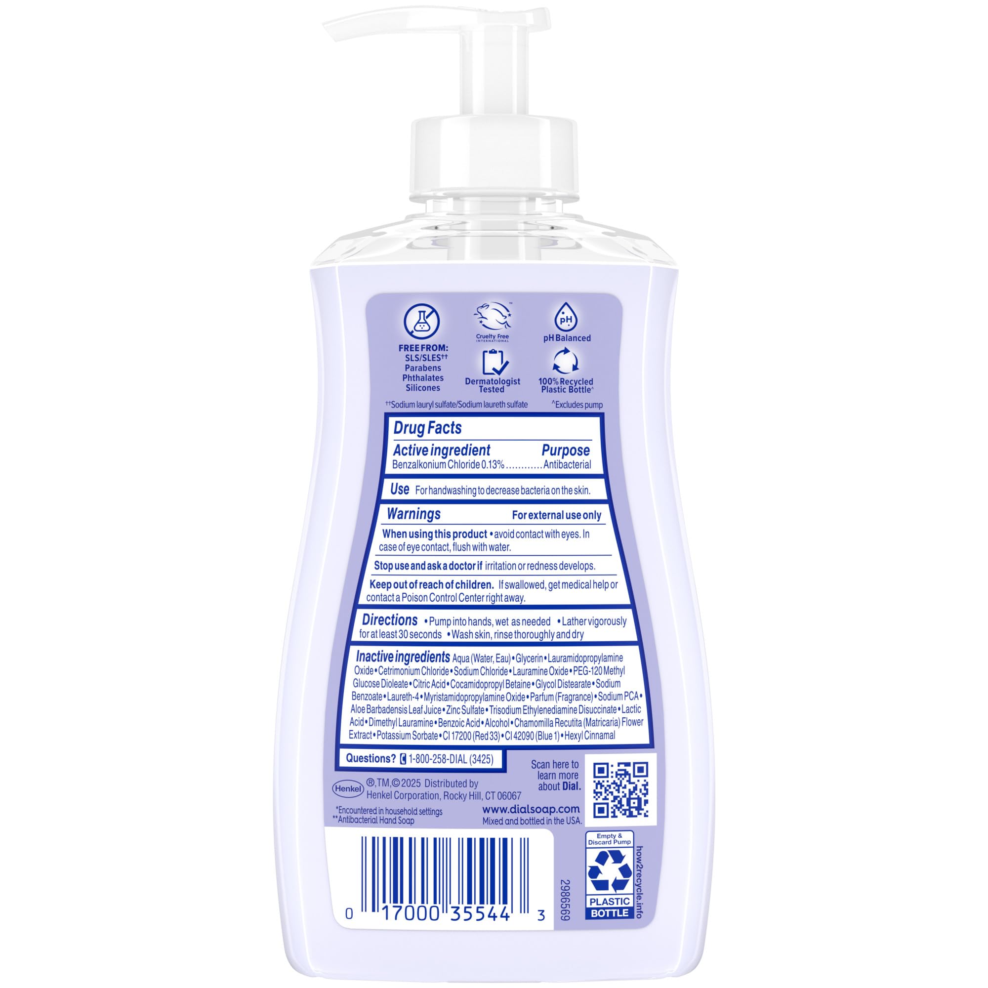 Dial bottle next to sink showing 11oz scale and everyday use convenience