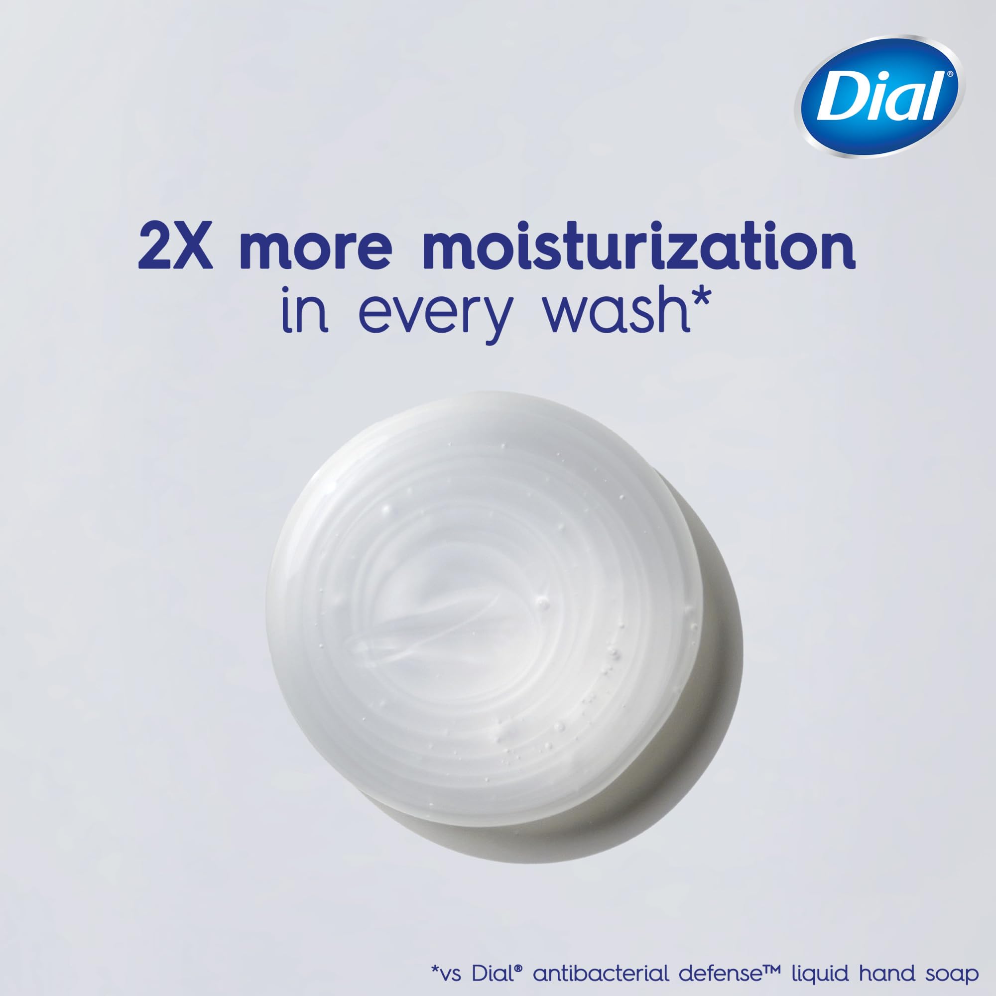 Dial displayed on bathroom tray indicating stylish, moisturizing soap option