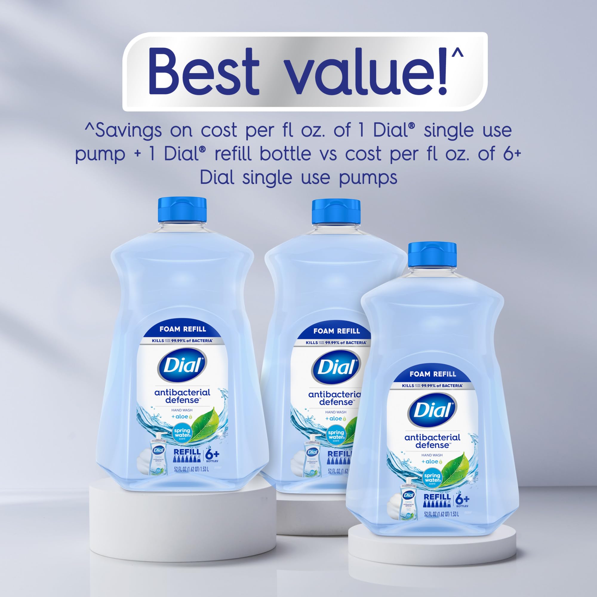 Dial foam texture demonstrating rich lather and easy rinsing