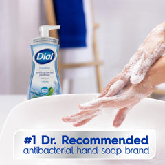 Dial foam texture on hand illustrating gentle moisturizing lather