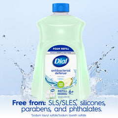 Dial fresh pear hand wash in use showing lather on hands and effective dirt removal