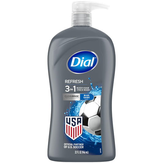 Dial front bottle view showing Hydro Fresh and convenience for quick grooming