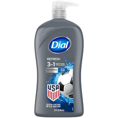 Dial front bottle view showing Hydro Fresh and convenience for quick grooming