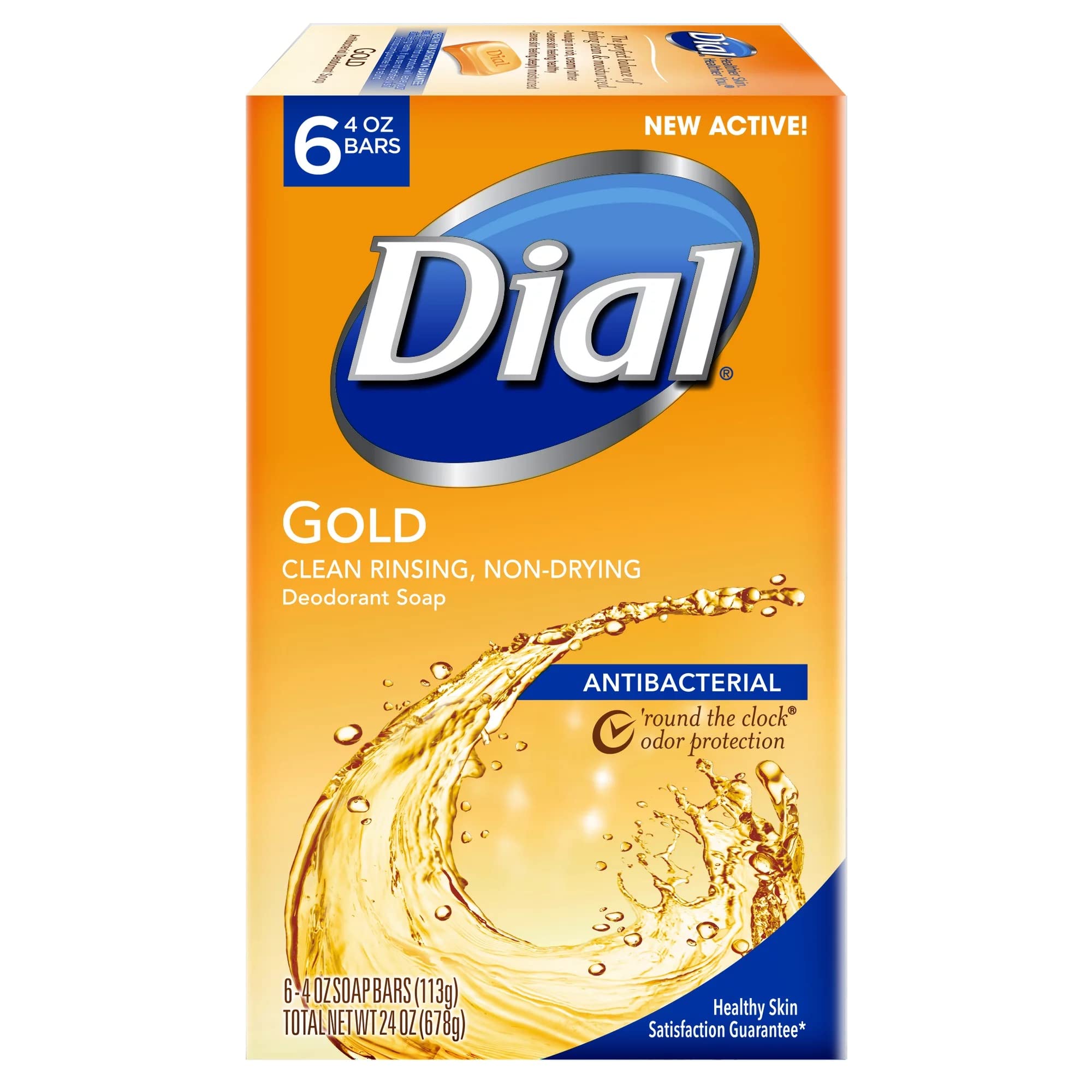 Dial Gold front packaging showing six wrapped bars and clear branding benefits