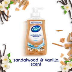 Dial soap in use at kitchen sink, removes food residue effectively