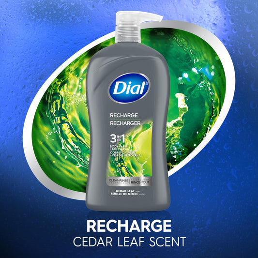 Dial being poured to create rich lather for quick cleansing and convenience