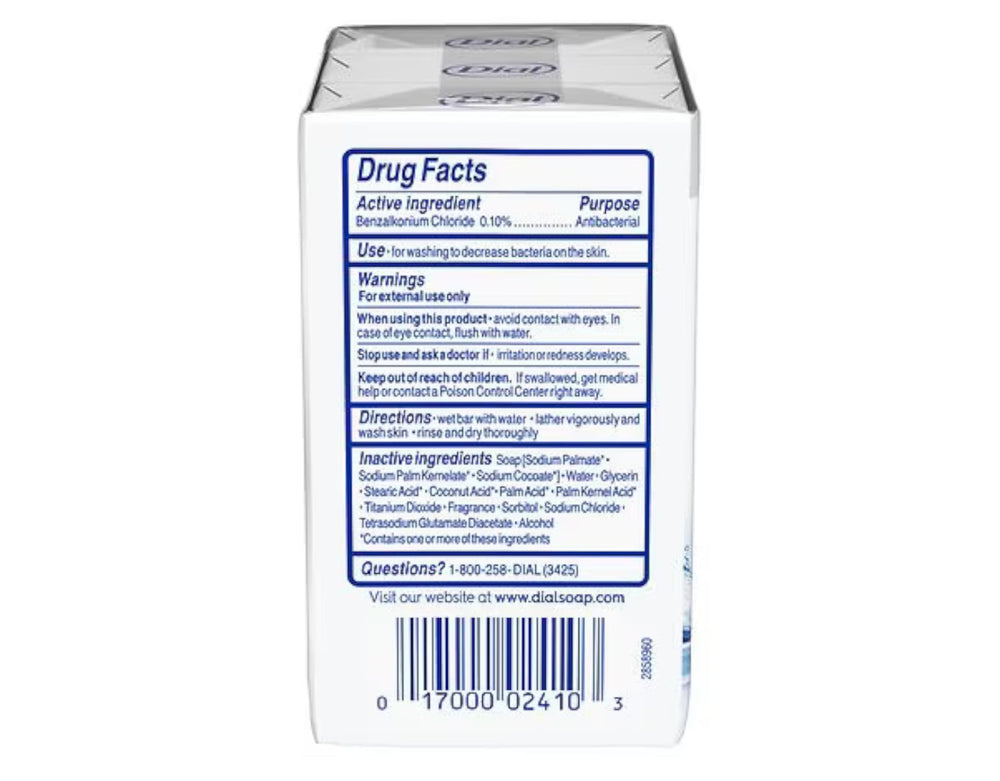 Dial Refresh & Renew individually wrapped bar highlighting travel-friendly convenience