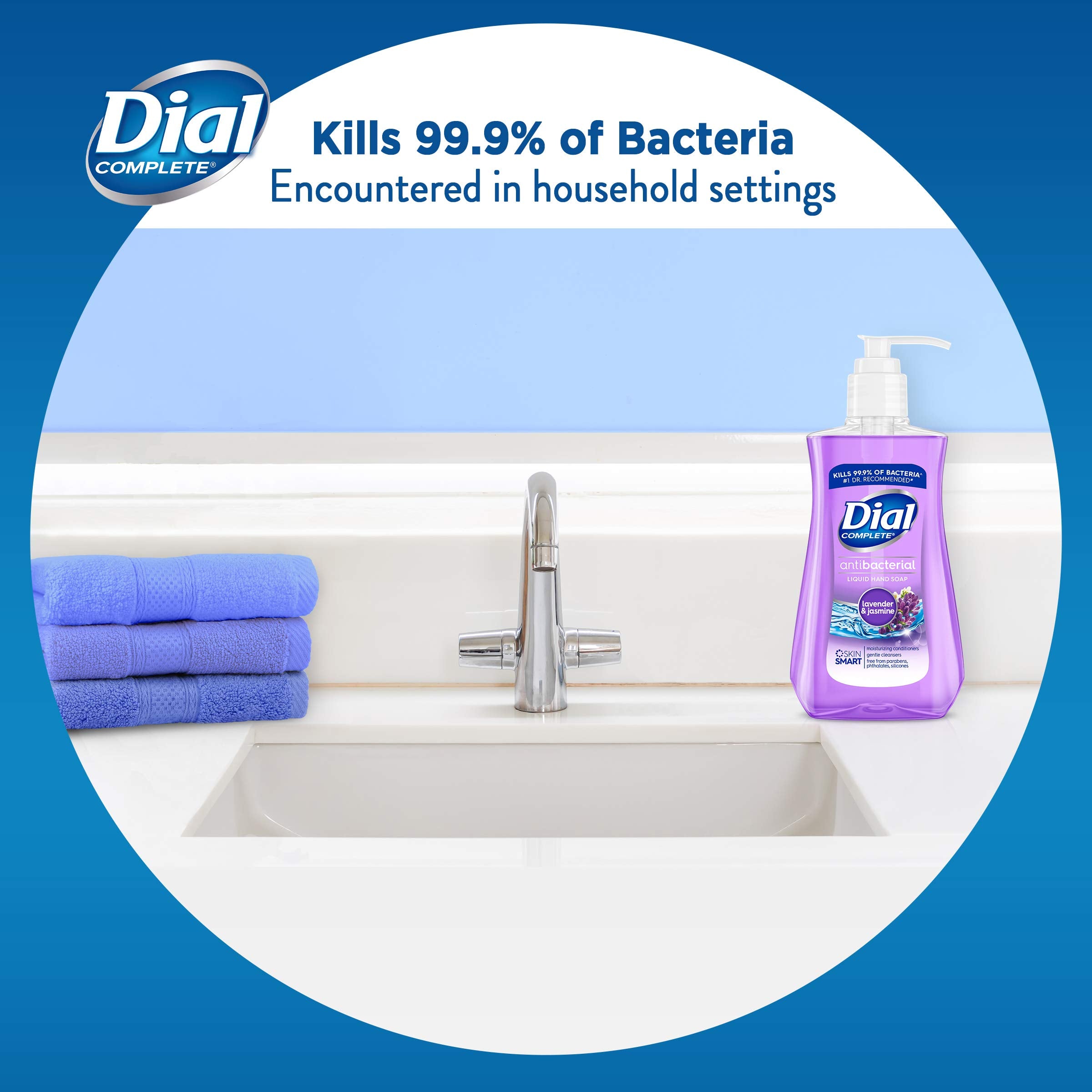 Dial soap foam texture close-up showing gentle moisturizing benefit
