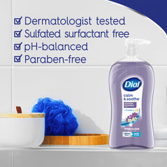 Dial foam texture close-up demonstrating gentle, hydrating lather