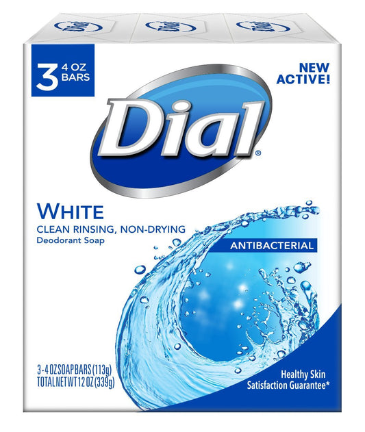 Dial front packaging three-bar pack showing bright clean benefit